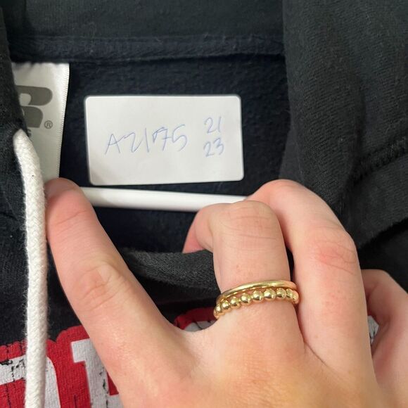 Georgia Bulldogs NCAA Hoodie Large 12 Russell Athletic Women Fleece Jacket Black - Picture 8 of 8